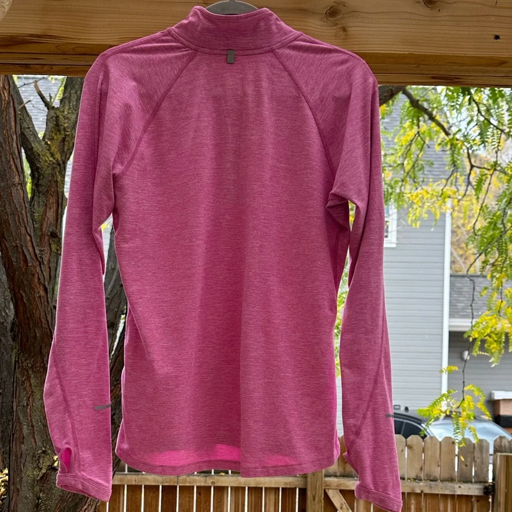 Nike Element DRI-FIT 1/4 Zip Heathered Pink Running Workout Hiking Top medium - Picture 5 of 16